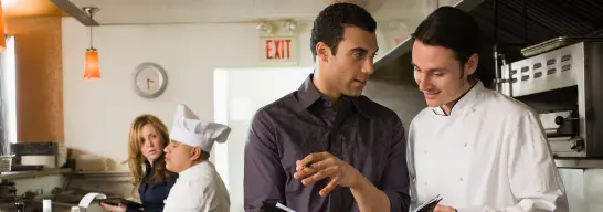 Happy Restaurant Owner